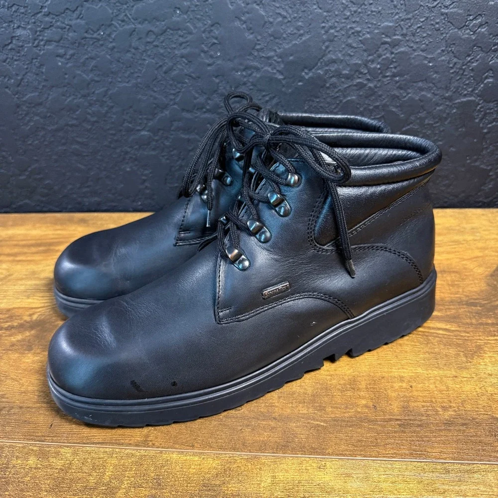Josef Seibel‎ Sympatex Black Leather Waterproof Ankle Boots Mens Size 9M